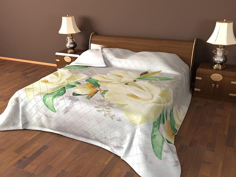 Покривало стьобане Лелека 3Д П3ДП87 мікрофібра 140х205 (2000026009)