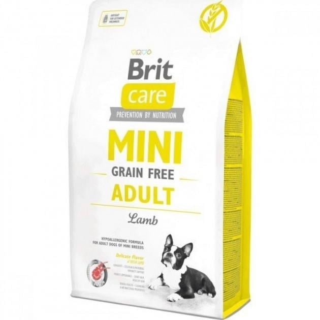 Корм сухой Brit Care GF Mini Lamb для взрослых собак миниатюрных пород 2 кг (170770)