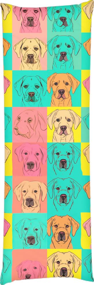 Подушка дакімакура Лабрадор 10 40x100 см (13533683)