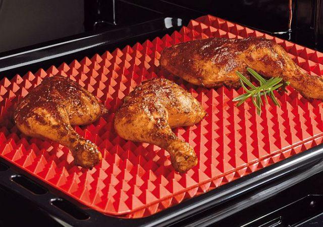 Коврик для гриля и выпечки антипригарный силиконовый PYRAMID PAN Fat-Reduction Silicone Cooking Mat (4608) - фото 3