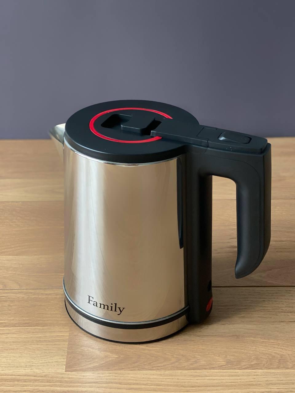 Электрочайник Family металлик нержавеющая сталь 1,8 л 1500 Вт (GMB-256)