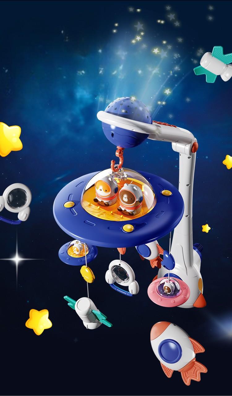 Мобіль на ліжечко 3в1 нічник/проектор та мобіль з пультом управління Синій - фото 2 Мобіль на ліжечко 3в1 нічник/проектор та мобіль з пультом управління Синій - фото 2