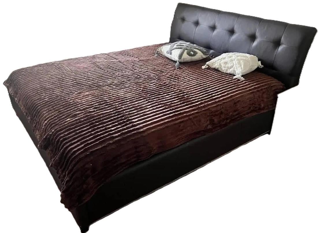 Плед смужка 200х230 см Коричневий (Д-Am-sharp-007-02) - фото 1 Плед смужка 200х230 см Коричневий (Д-Am-sharp-007-02) - фото 1