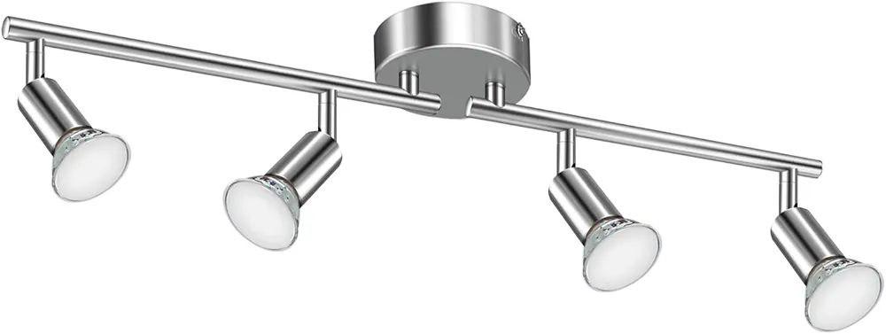 Стельовий світильник GU10 з 4 поворотними LED спотами (31463402)
