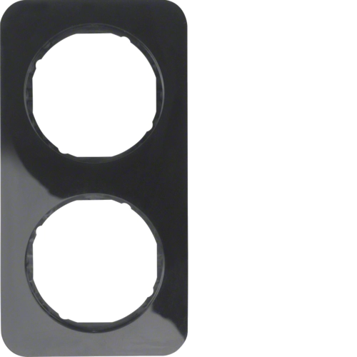 Рамка Berker R.1 двухместная Черный (10122145)