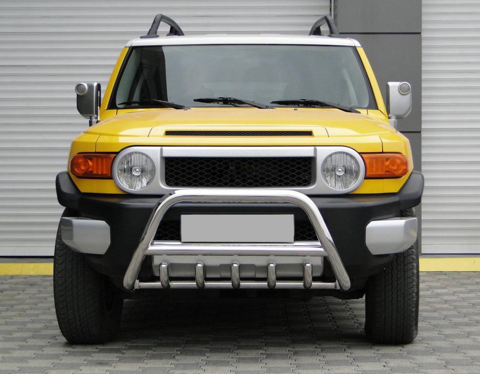 Кенгурятник WT003 CAN для Toyota FJ Cruiser нержавеющая сталь Хром