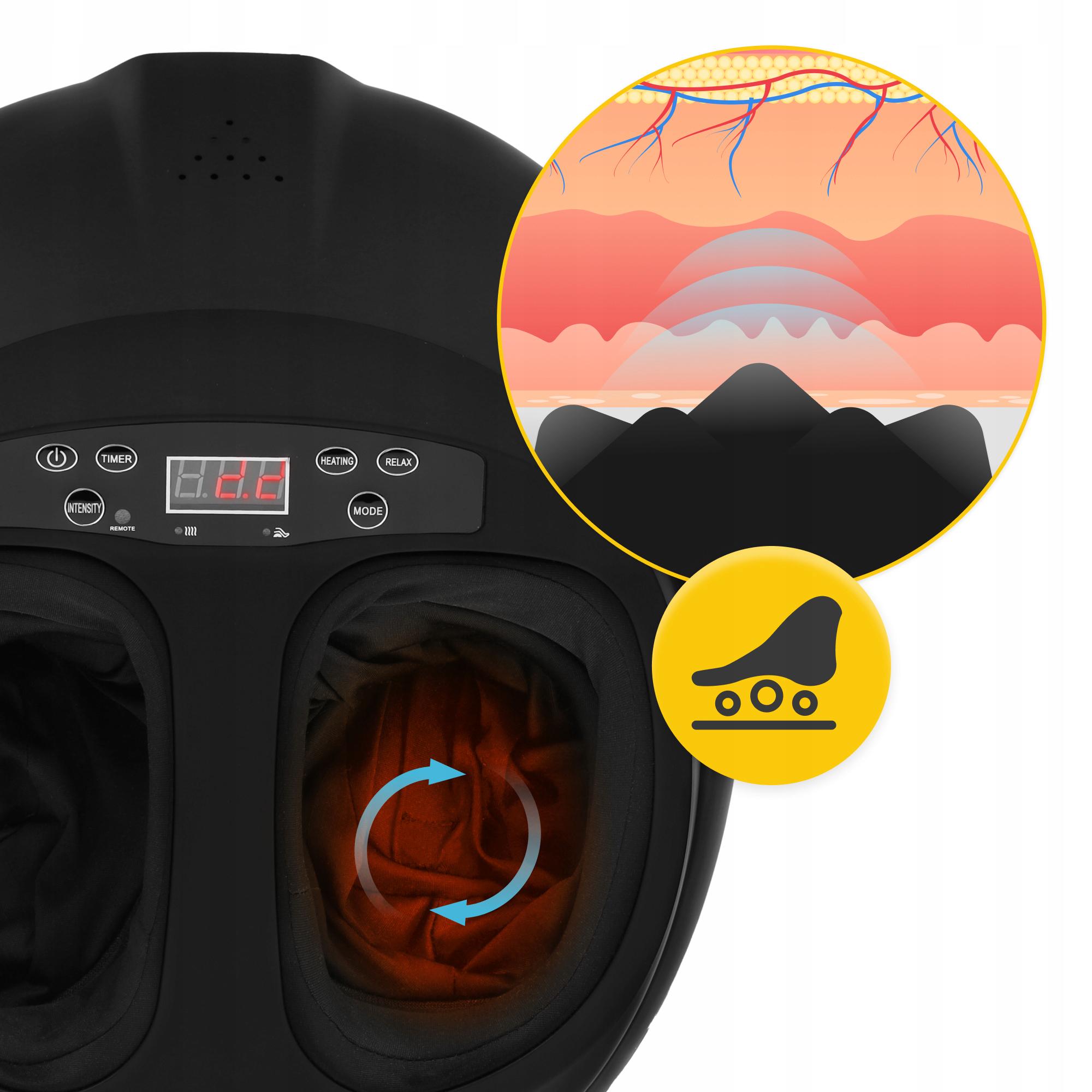 Масажер для стоп 4fizjo Premium багатофункціональний з підігрівом Black (P-5905973403498) - фото 9 Масажер для стоп 4fizjo Premium багатофункціональний з підігрівом Black (P-5905973403498) - фото 9