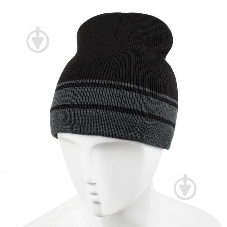 Шапка Beani'qe Element Енігма One size Чорно-сіра (21185)