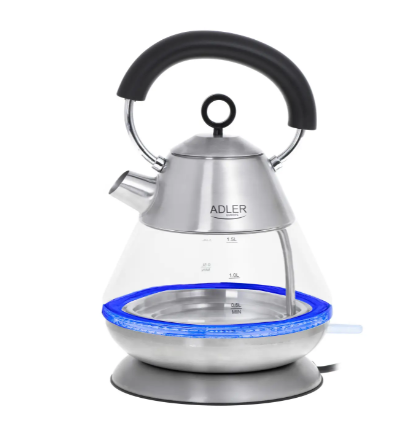 Електрочайник скляний Adler STRIX з підсвічуванням 1,5 л 2200 Вт (28432303) Електрочайник скляний Adler STRIX з підсвічуванням 1,5 л 2200 Вт (28432303)