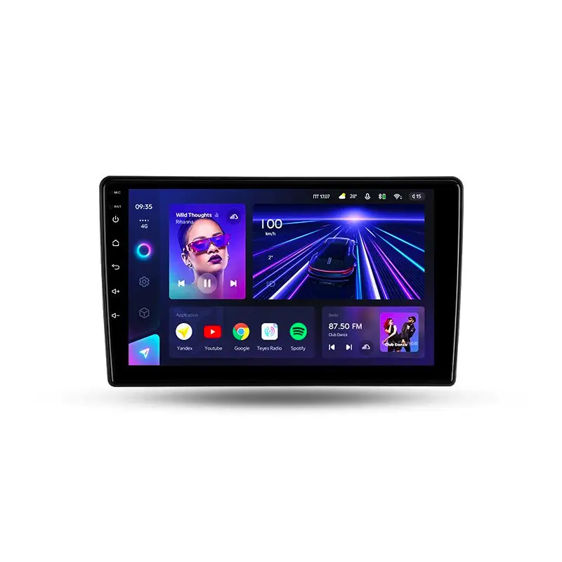 Автомагнитола штатная Teyes для Mitsubishi Outlander 2002-2008 Android СС3 6/128G 360° вариант F1