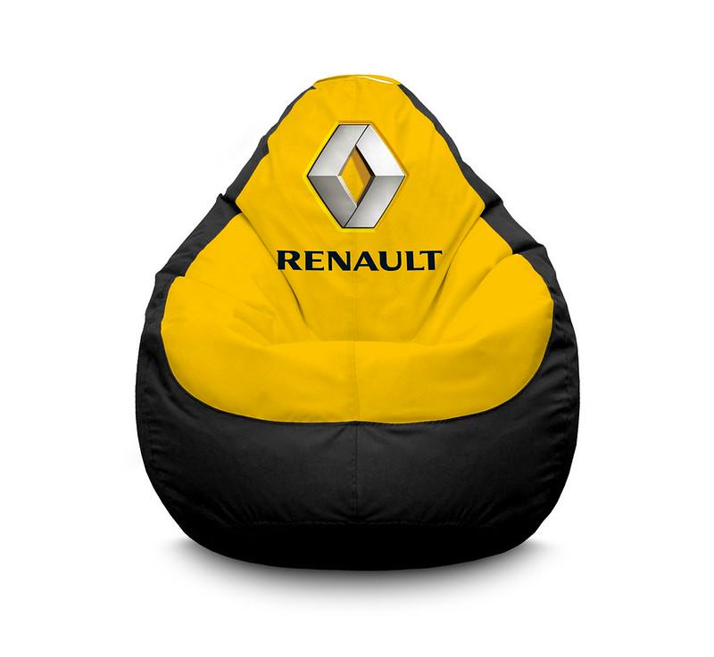 Кресло мешок iPuff Renault Оксфорд XL 80x110 см Черный