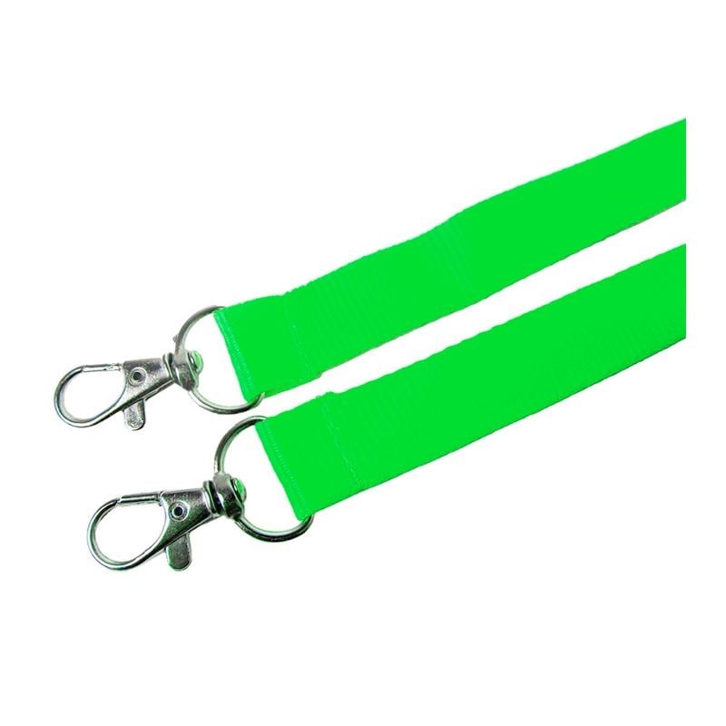 Шнурок для бейджа Ardix с двумя карабинами 96 см 10 шт. Зеленый (07-013-GR)