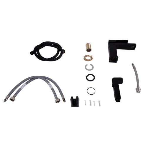 Смеситель для раковины Q-tap Gemini с гигиеническим душем Black Matt (QTGEM272BLM45690) - фото 6