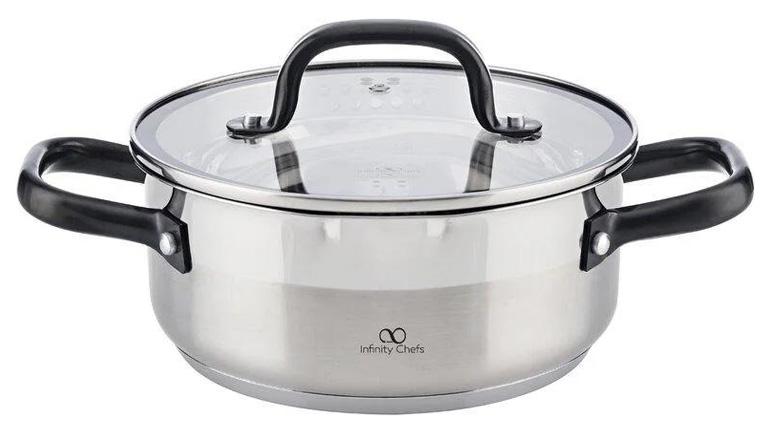Кастрюля Bergner Infinity Chefs Vita индукционная из нержавеющей стали 4 л (BGIC-3621)