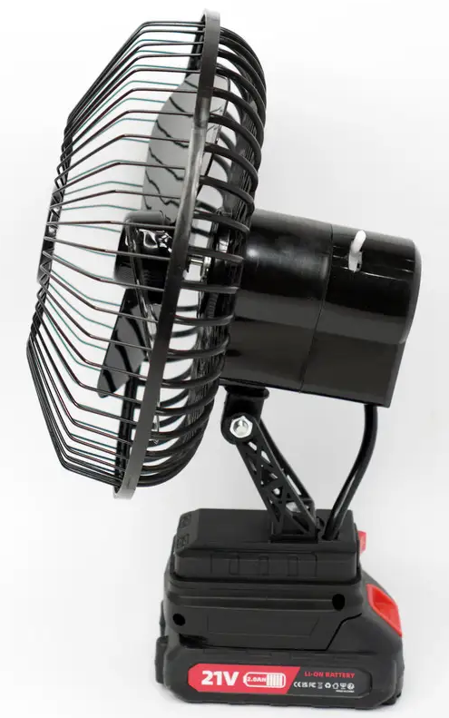 Вентилятор акумуляторний VAP-8 8" автоповертання 2xАКБ (26642678) - фото 8