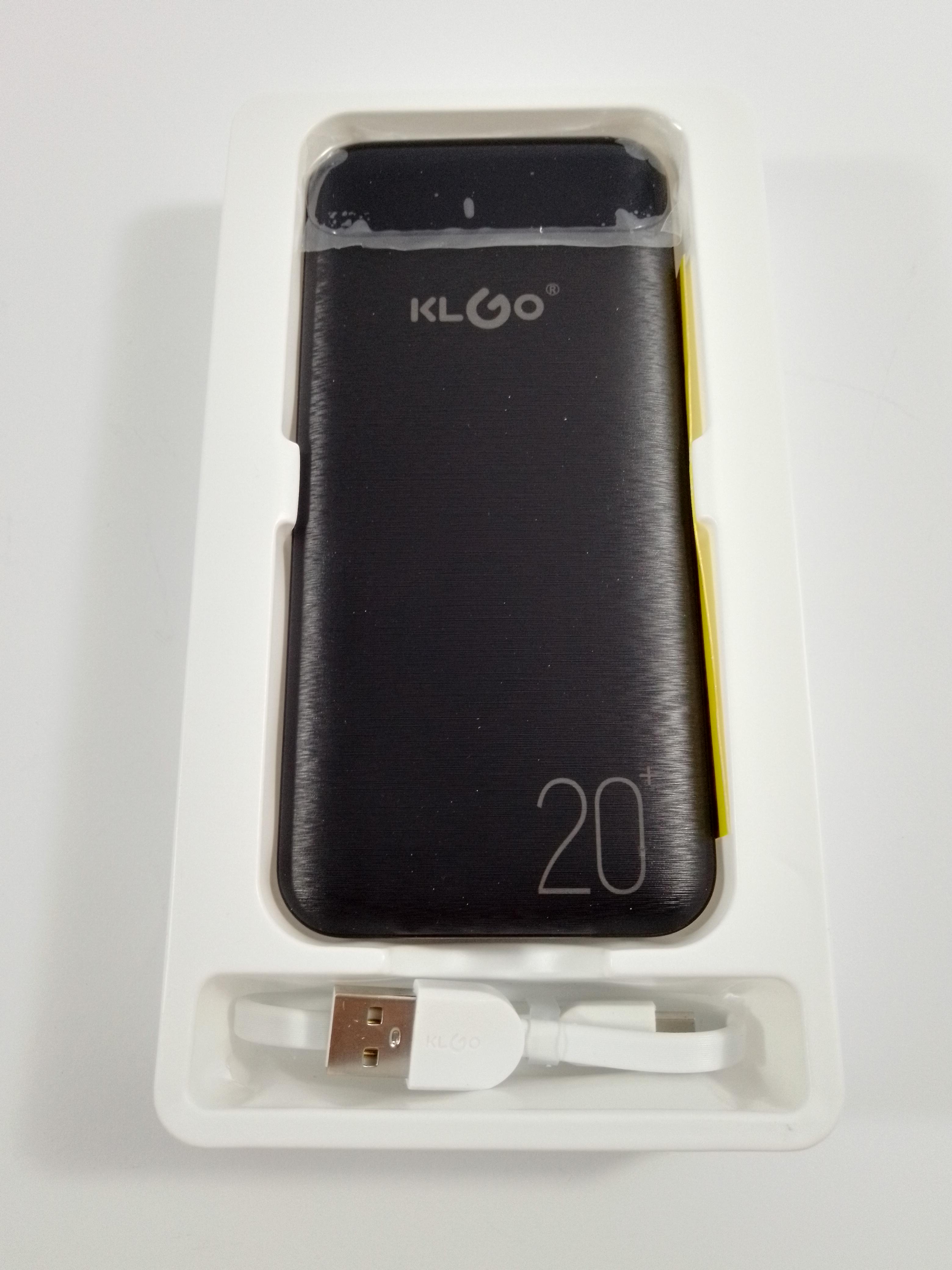 Внешний аккумулятор KLGO 20000 mAh KP-89 Черный (8770094) - фото 7