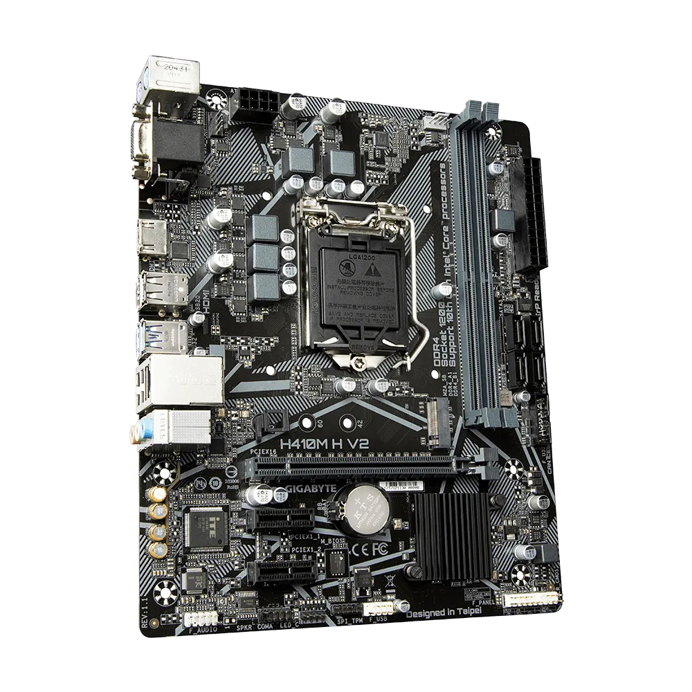 Материнська плата Gigabyte H410M H V2 LGA1200 чіпсет H470 HDMI/VGA M.2 mATX (559419)