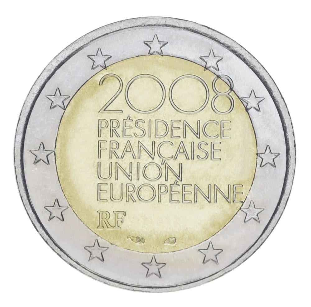 Колекційна монета Франція 2 євро 2008 року Головування в ЄС UNC (KM#1459)