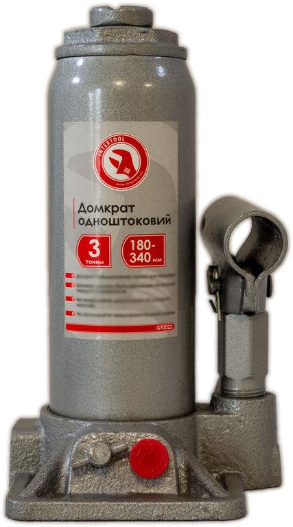 Домкрат гідравлічний Intertool одноштковий столбик 3 т 194-372 мм (000027964)