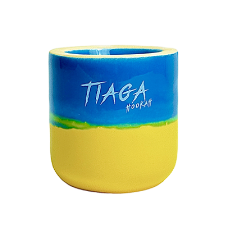 Чаша з глини з терморегуляцією Tiaga Hookah Blue/Yellow (482000525) - фото 3