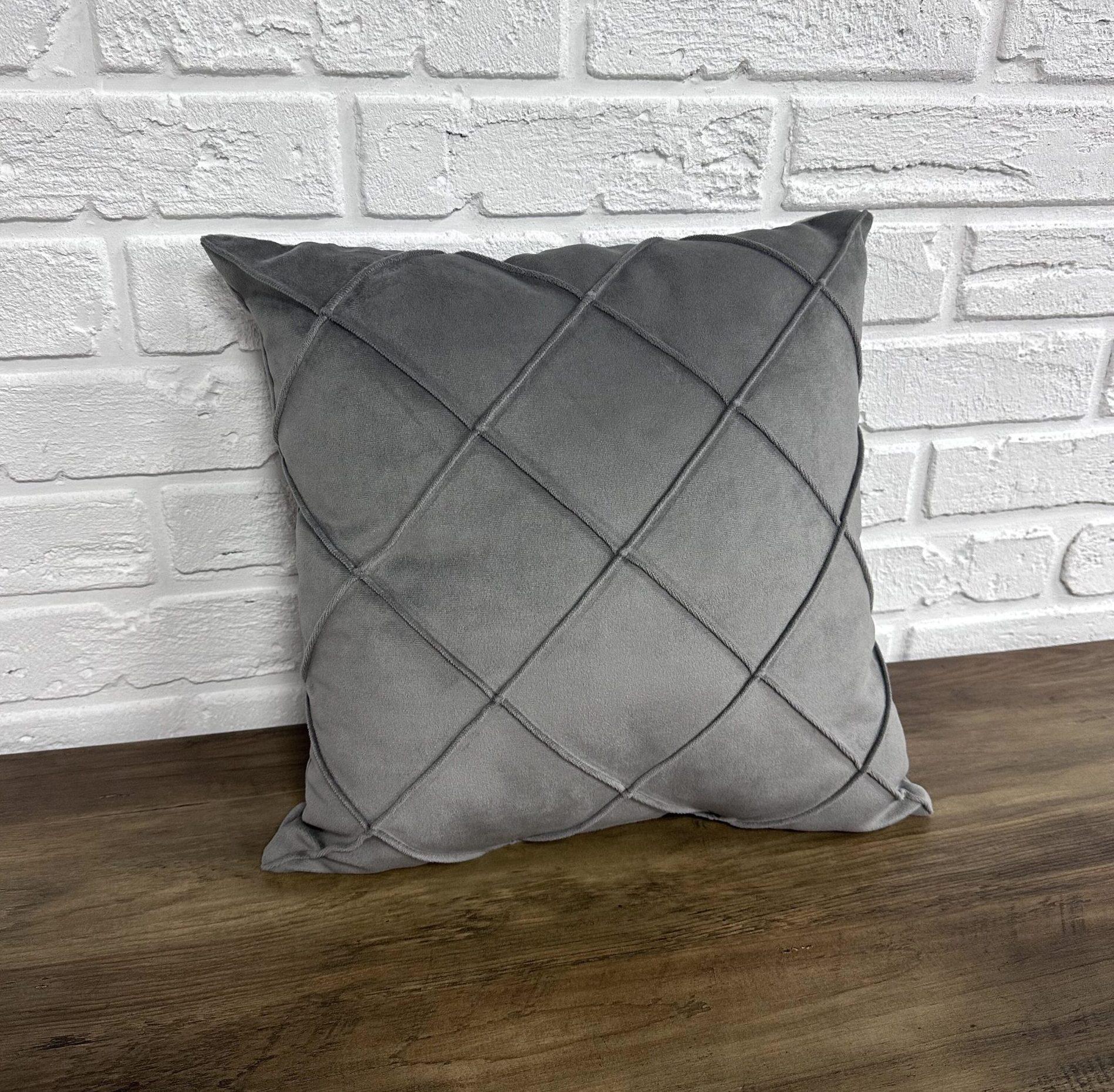 Подушка велюровая Comfort Home с прошивкой 40x40 см