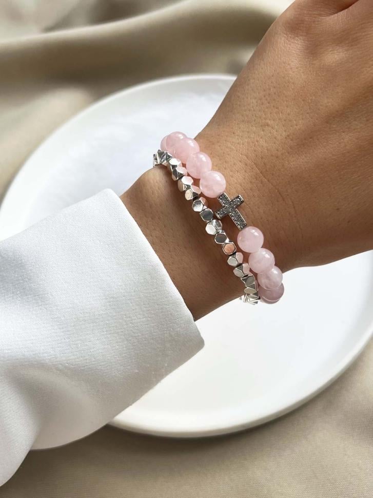 Набор браслетов Розовый (4643)