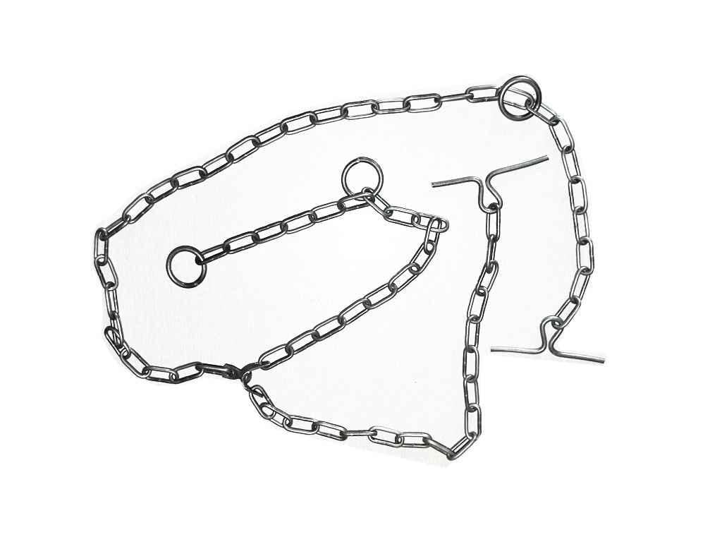 Ланцюг металевий трикiнцевий d 4 мм (31412)