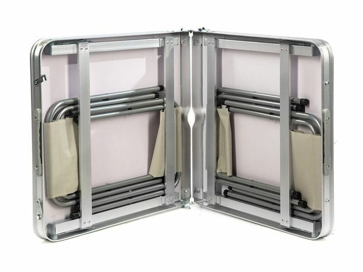 Стол для пикника Easy Camping усиленный раскладной металлические стулья 4 шт. Белый - фото 8 Стол для пикника Easy Camping усиленный раскладной металлические стулья 4 шт. Белый - фото 8