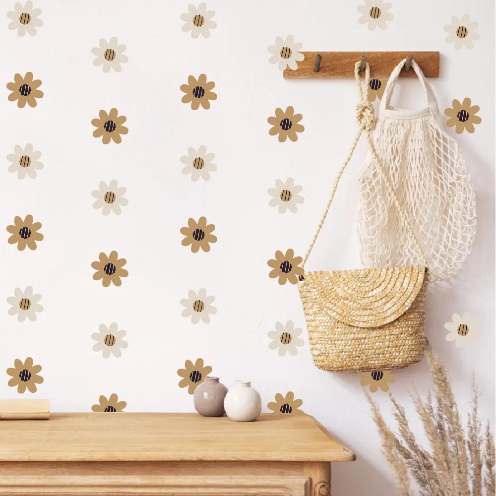 Наклейки вінілові Ромашки декоративні інтер'єрні в кімнату для дівчаток 30х60 см - фото 5 Наклейки вінілові Ромашки декоративні інтер'єрні в кімнату для дівчаток 30х60 см - фото 5