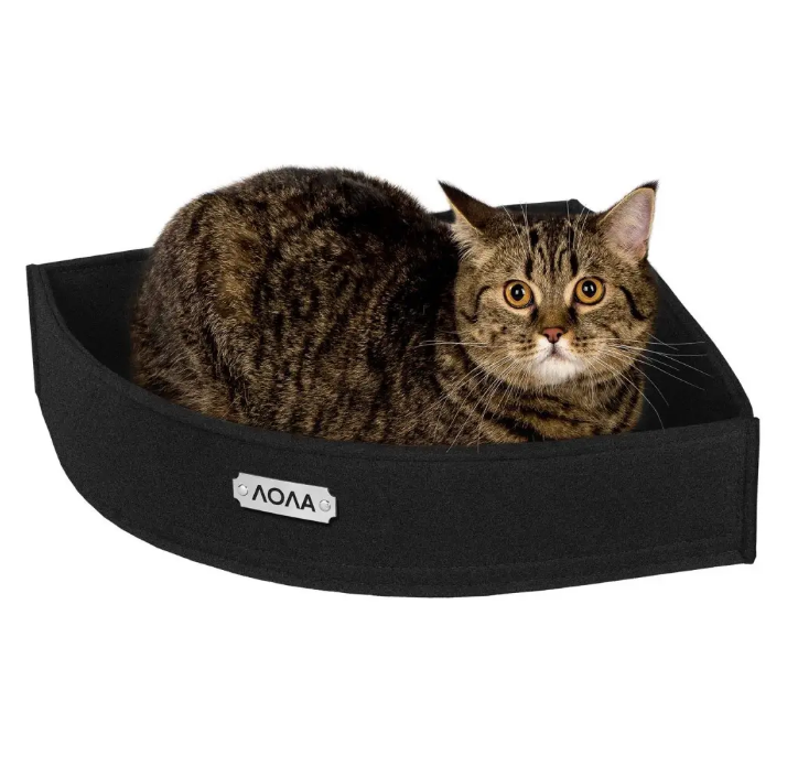 Лежак для собак угловой L Черный (1R0242) - фото 2