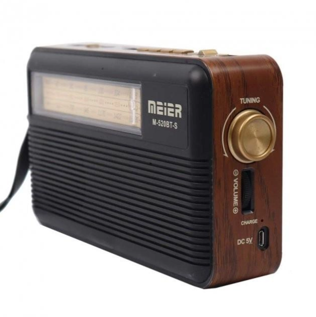 Радіоприймач акумуляторний M-520BTS Ретро FM/AM/SW Bluetooth із сонячною зарядкою - фото 4 Радіоприймач акумуляторний M-520BTS Ретро FM/AM/SW Bluetooth із сонячною зарядкою - фото 4