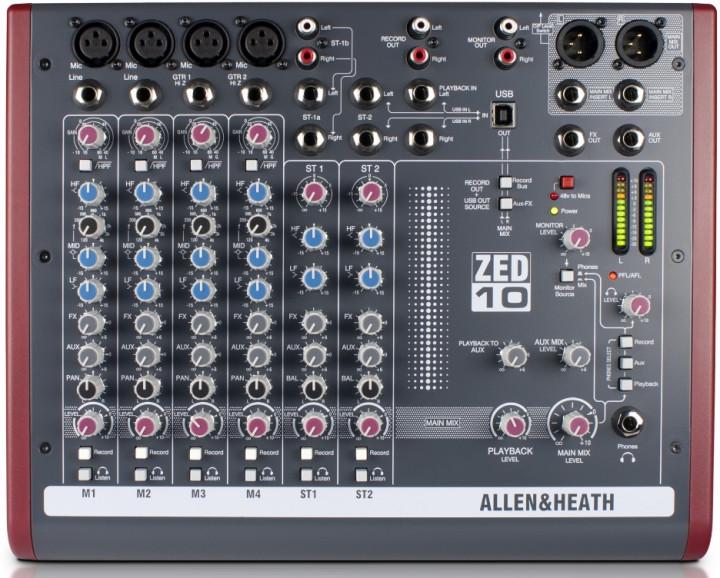 Пульт микшерный Allen&Heath ZED10 (1317947635) - фото 2 Пульт микшерный Allen&Heath ZED10 (1317947635) - фото 2