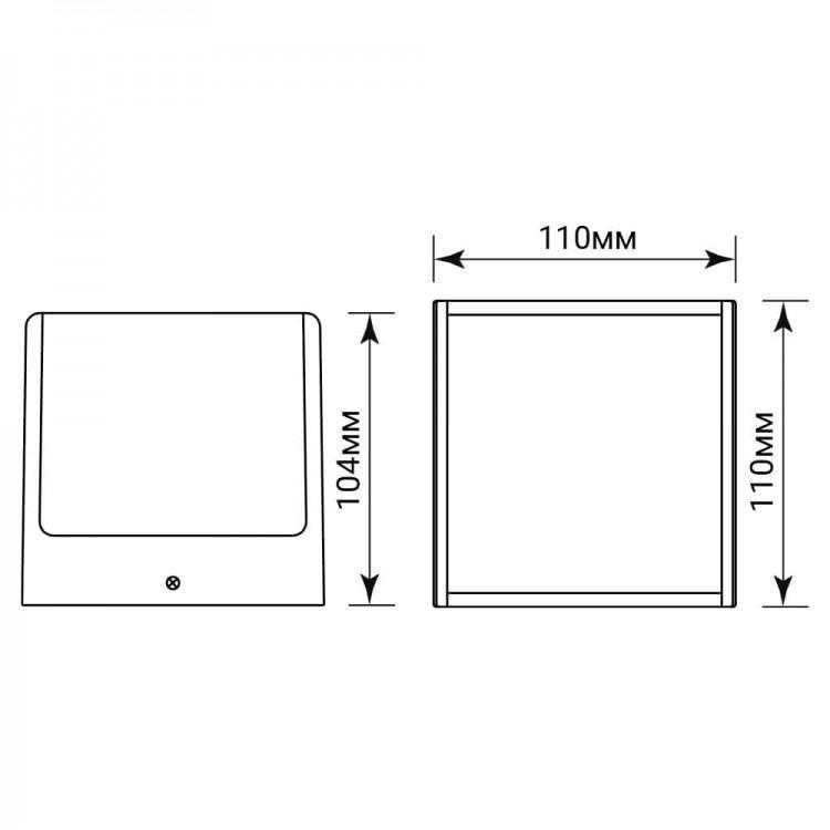 LED-светильник фасадный архитектурный накладной ARDERO DH0171ARD 10 Вт 3000K Черный (28687917) - фото 6