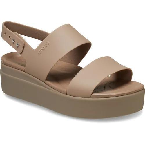 Сандалии женские Crocs Brooklyn Low Wedge Sandal Latte Mushroom M4W6 р. 36/37 22 см (206453) - фото 2 Сандалии женские Crocs Brooklyn Low Wedge Sandal Latte Mushroom M4W6 р. 36/37 22 см (206453) - фото 2