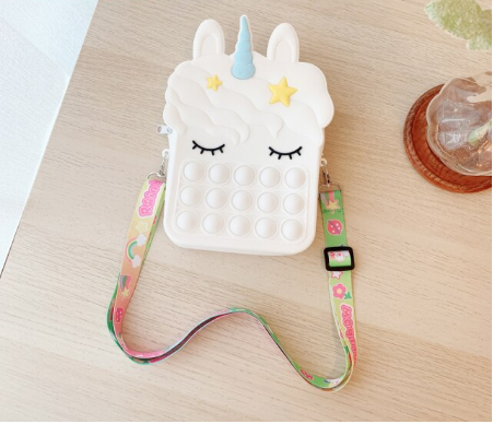 Сумка-антистресс Pop It Единорог Белый (22248)