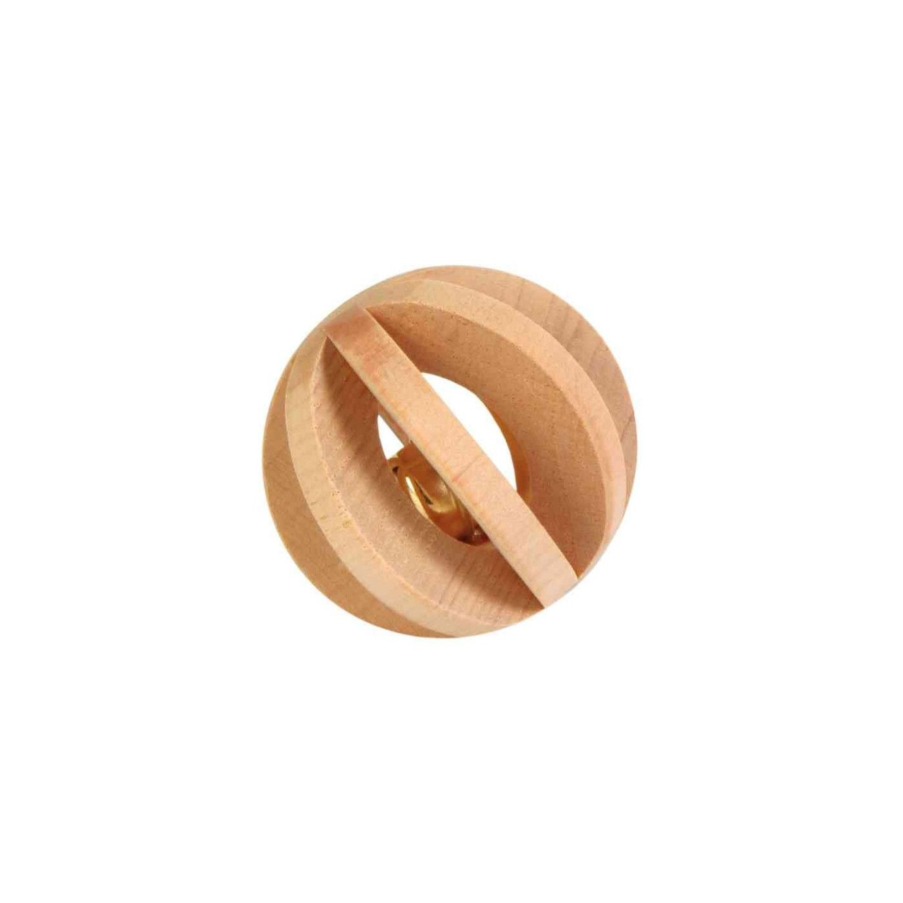 Игрушка для грызунов Trixie мяч с погремушкой деревянный 6 см (4011905061870)