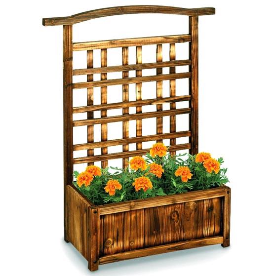 Кашпо со шпалерой из дерева Драпонг Мускат (КШР-003107)