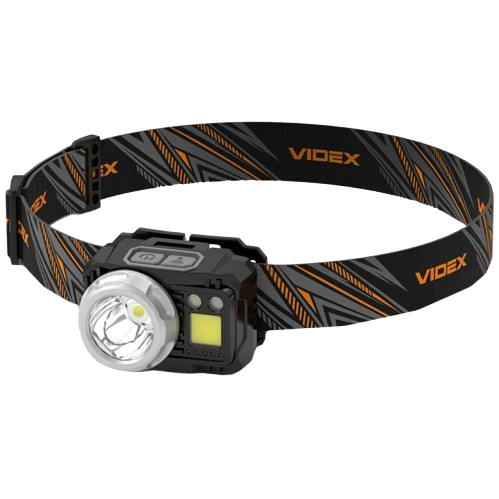 Ліхтар налобний Videx VLF-H075C 500Lm 5000K IP65 Чорний (35226978)