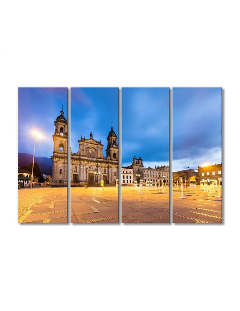Картина модульная Собор Колумбии 4 модуля 120x180 см
