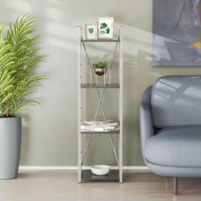 Етажерка Ferrum-decor Конект 4/34 ДСП 16 мм 120x34x28 см Сірий/Сосна Кембра (FRD-104288) - фото 2