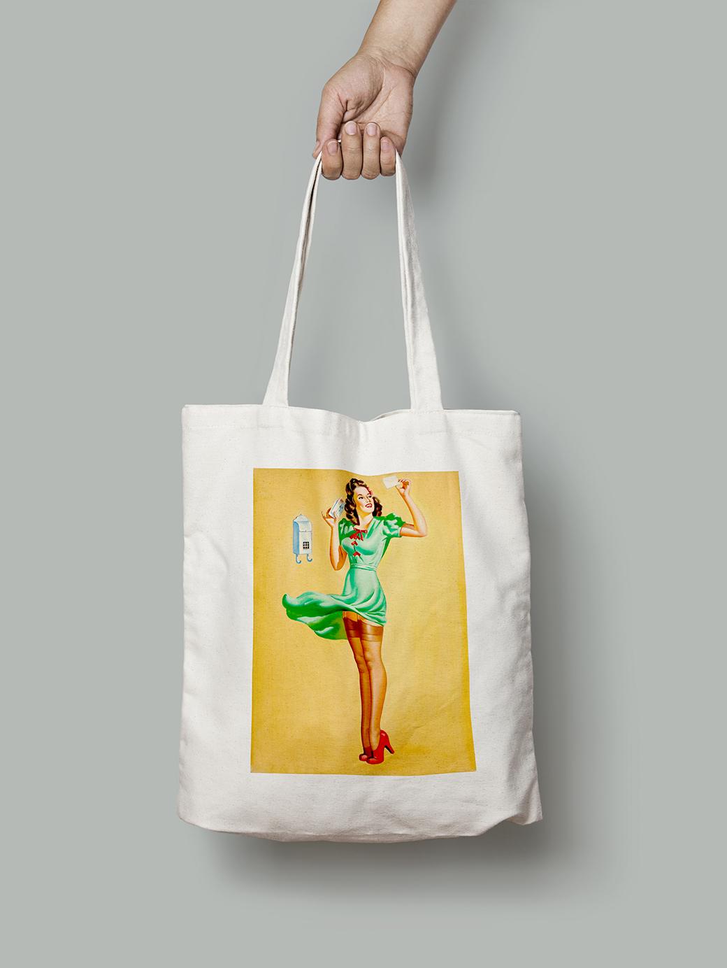 Эко-сумка Отправка писем у почтового ящика шопер (pin_up010219_Bag)