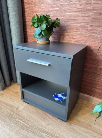 Тумба прикроватная Тумба-Сейф с секретом 400x300x450 мм Антрацит