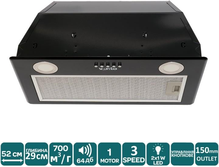 Вытяжка Ventolux BOX 60 BK 700 PB (11153) - фото 2 Вытяжка Ventolux BOX 60 BK 700 PB (11153) - фото 2