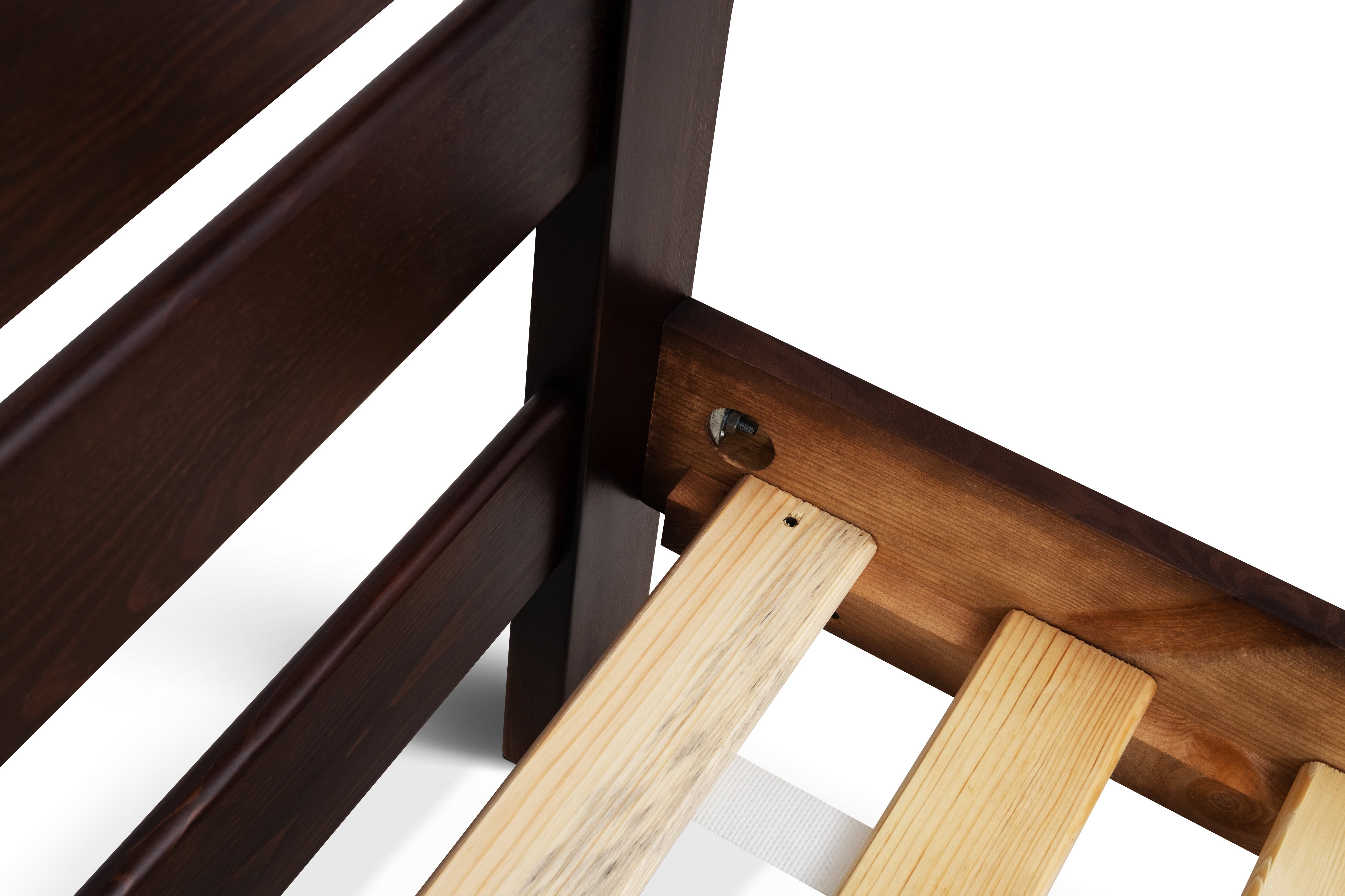 Кровать двуспальная MECANO Престиж с ящиками 140х190 см Темный орех (19MKR010Y) - фото 8