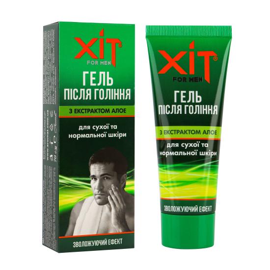 Гель после бритья Аромат ХИТ for men с алоэ для сухой и нормальной кожи 75 мл
