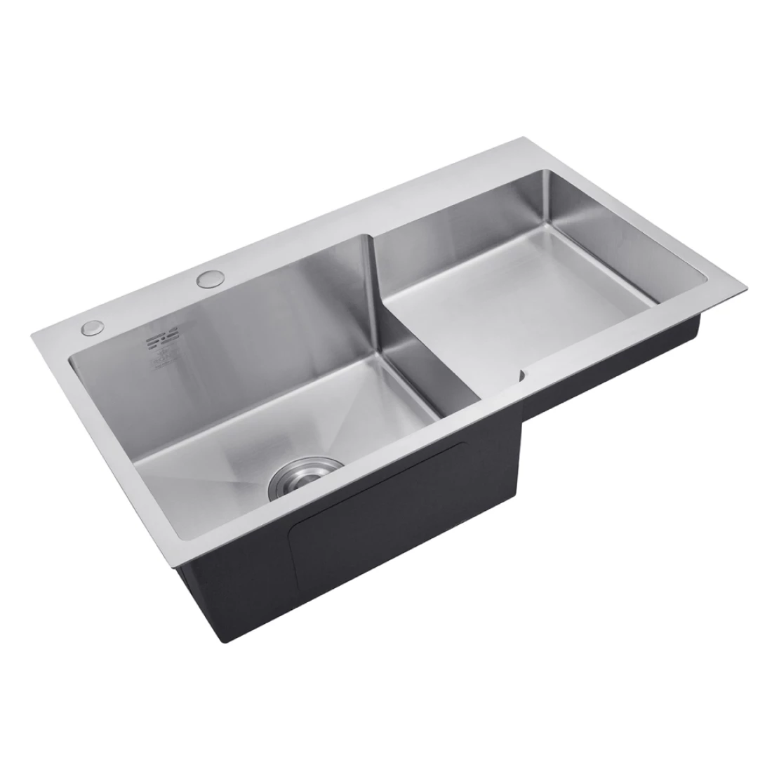 Мийка для кухні Kroner KRP Gebürstet 7848LHM 3/1 мм з нержавіючої сталі (CV030021) - фото 4 Мийка для кухні Kroner KRP Gebürstet 7848LHM 3/1 мм з нержавіючої сталі (CV030021) - фото 4