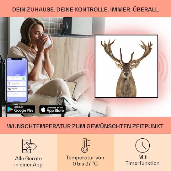 Инфракрасный обогреватель умный KLARSTEIN Wonderwall air art deer 7 м² (10037831) - фото 7