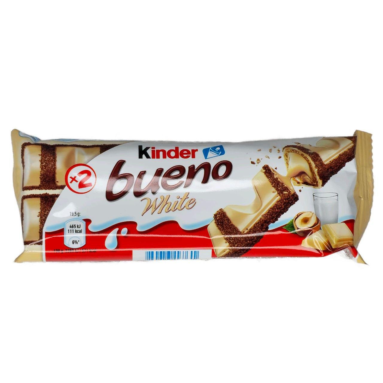 Батончик Kinder Bueno White с белым шоколадом 39 г (61761)