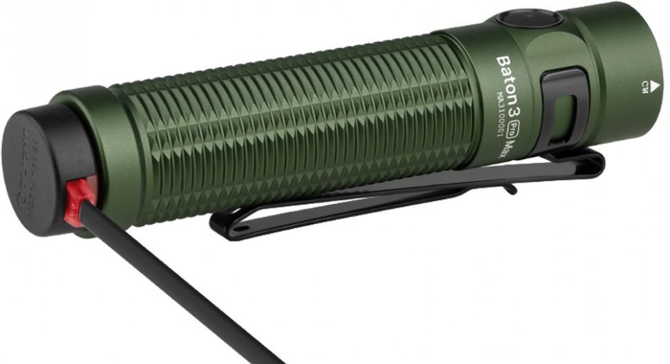 Фонарь Olight Baton 3 Pro Max OD Green (92517) - фото 3