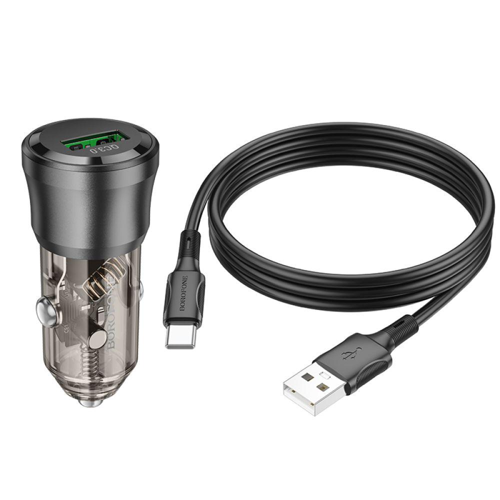 Зарядний пристрій автомобільний Borofone BZ23 1USB QC18W+Type-C (28213004) - фото 4 Зарядний пристрій автомобільний Borofone BZ23 1USB QC18W+Type-C (28213004) - фото 4